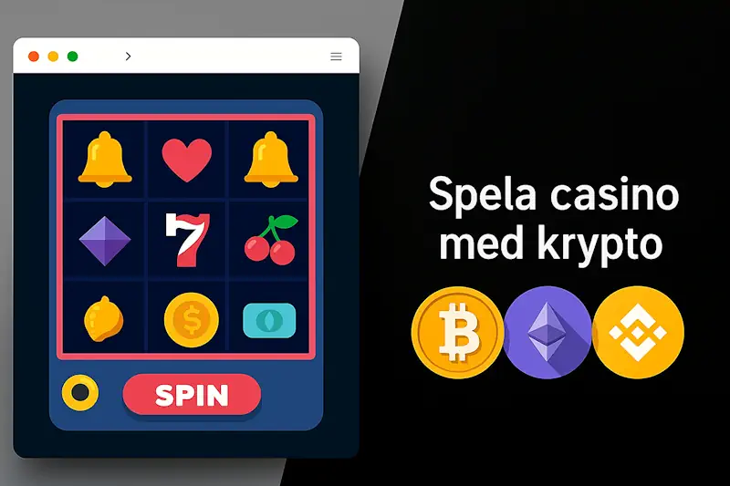 Spela casino med krypto hos spelsidor utan svensk licens