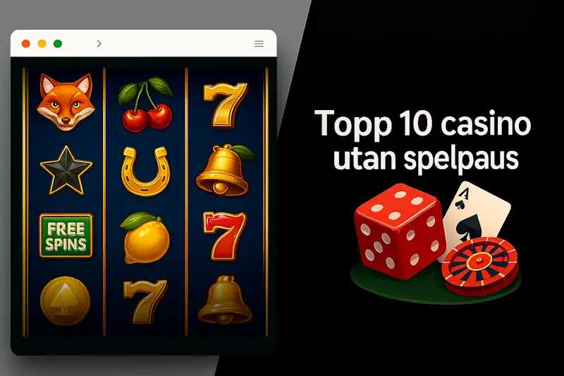 Topp 10 casinon utan spelpaus och utan svensk licens 2026